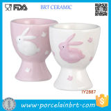 Wholesale Easter Bunny Ceramic Egg Cups for Childern