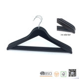 Black Non Slip Bar Wooden Clothes Hanger Hangers for Jeans