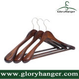 Luxury Hotel Wooden Suit Hanger with Matel Hook