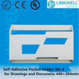 ABS Plastic Ral7035 Document Pocket with Double Sided Tape (WJ-2)
