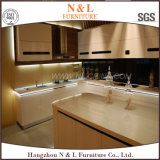 Modern Kitchen Cupboard with MDF Lacquer Glass Doors
