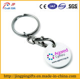 Official Print Logo Metal Trolley Key Chain Holder with Coin