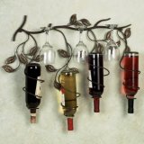 Metal Wall Mounted Wine Bottle Holder for Home Decor
