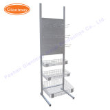 Stackable Wire Grid Storage Basket Beef Jerky Snack Rack Pegboard Exhibition Display Stand