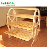 Bread Shop Solid Wood Bakery Rack with Three Shelves