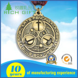 Supply Cheap Metal Sports Medal with Customized 3D Logo Engraving