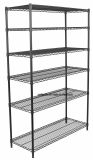 Hot Sale 6 Tier Commercial Office Storage Heavy Duty Wire Metal Shelf Shelving Rack, NSF Approval & No Tools Assembly