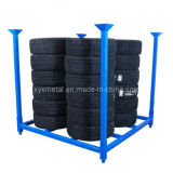 Folding 60X60 Inch Metal PCR Tire Tyre Collapsible Stacking Storage Rack