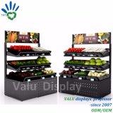 3 Layers Supermarket Slanted Fruit Storage Rack /Vegetable Display Shelf