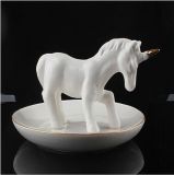 China Supplier Ceramic Horse Shape Jewelry Ring Holders