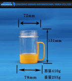 Wholesale Cheap Glass Drink Cup with Plastic Handle