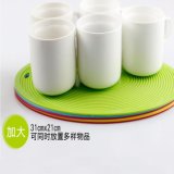 Food Grade Silicone Rubber Heat Resistant Ellipse Mat
