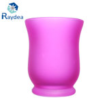 Hot Sale Small Purple Frosted Glass Vase
