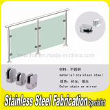 Stainless Steel Handrail Post Glass Clamp