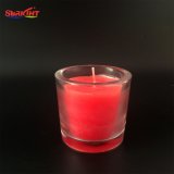Glass Candle with Muti-Colored Scented Customized