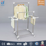 Movable High Grade Double-Pole Hanger for Clothes and Towel