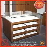 Shoes Store Movable Wood Table Top Product Display Shelf Showcase