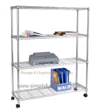 4-Layer Mobile Shelving Use for Office and Supermarket Display (14