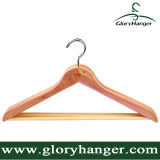 Top Quality Cedarwood Coat Hanger with Bar, for Hotel/Home Use