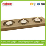 Wood Material Candle Holders with Tealight Candles