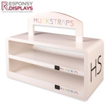 Strong MDF Belt Tabletop Display Rack with Logo Graphic