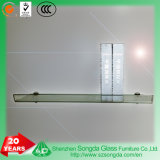 Clear / Frosted Glass Non-Tempered Bent Decorative Glass Wall Shelf