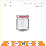 Round Shape Glass Jar with Printing Lid
