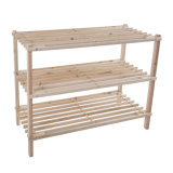 Three and Four Tiers Wooden Shoe Rack