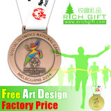 Wholesale High Coin Craft Quality Cup Antique Plating Metal Award Medal