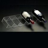 Elegant Customized Acrylic Wine Lay Display Rack