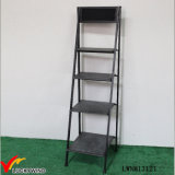 Vintage Industrial Folding Storage Rack Metal Ladder Shelf