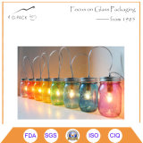 Label and Logo Customized Glass Mason Jars Candle Holders