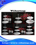 Three Tiers Dish of Cake Stand for Wedding Party