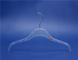 Transparent Plastic Slim Hanger with Anti-Slip