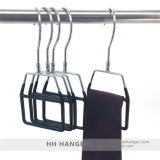 Metal Swivel Hook Plastic Covered Display Tie Scarf Hangers, Chrome Tie Hanger