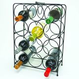 Black Acrylic Drink Bottles Countertop Wine Display Rack
