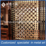 High-End Customized Stainless Steel Rose Gold Hairline Wine Rack for Cellar