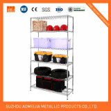 Ce ISO 5 Layer Black Heavy Duty Wire Shelving
