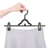 Plastic Pants Hanger with Clips (pH1403C-bl2)