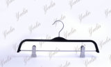 Hot Selling Laminate Pants Hanger/ Wooden Hangers with Metal Clips (YLWD33712-BLKS1)