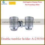 Sanitary Ware Bathroom Accessories Brass Double Tumbler Holder