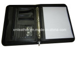 Business Faux Leather File Folder Holder with Ring Binder