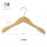 Beech Wooden Coat Hanger for Women with Non-Slip Strip