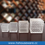 Clear Glass Square Votive Candle Holders
