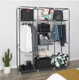 Modern Simple Wardrobe Household Fabric Folding Cloth Ward Storage Assembly King Size Reinforcement Combination Simple Wardrobe (FW-35B)