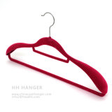 Customer Color Workable Velvet Dress Hangers, Velvet Clothes Hanger