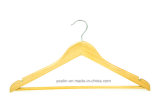 Hotel Wooden Clothes Hanger with Silver Hook
