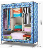 Modern Simple Wardrobe Household Fabric Folding Cloth Ward Storage Assembly King Size Reinforcement Combination Simple Wardrobe (FW-59F)