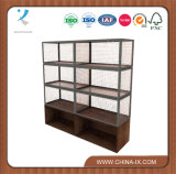Double Wall Display Fixture with 8 Shelves