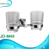 Wall Mounted Brass Bathroom Fittings Double Wash Cup Toothbrush Tumbler Holder